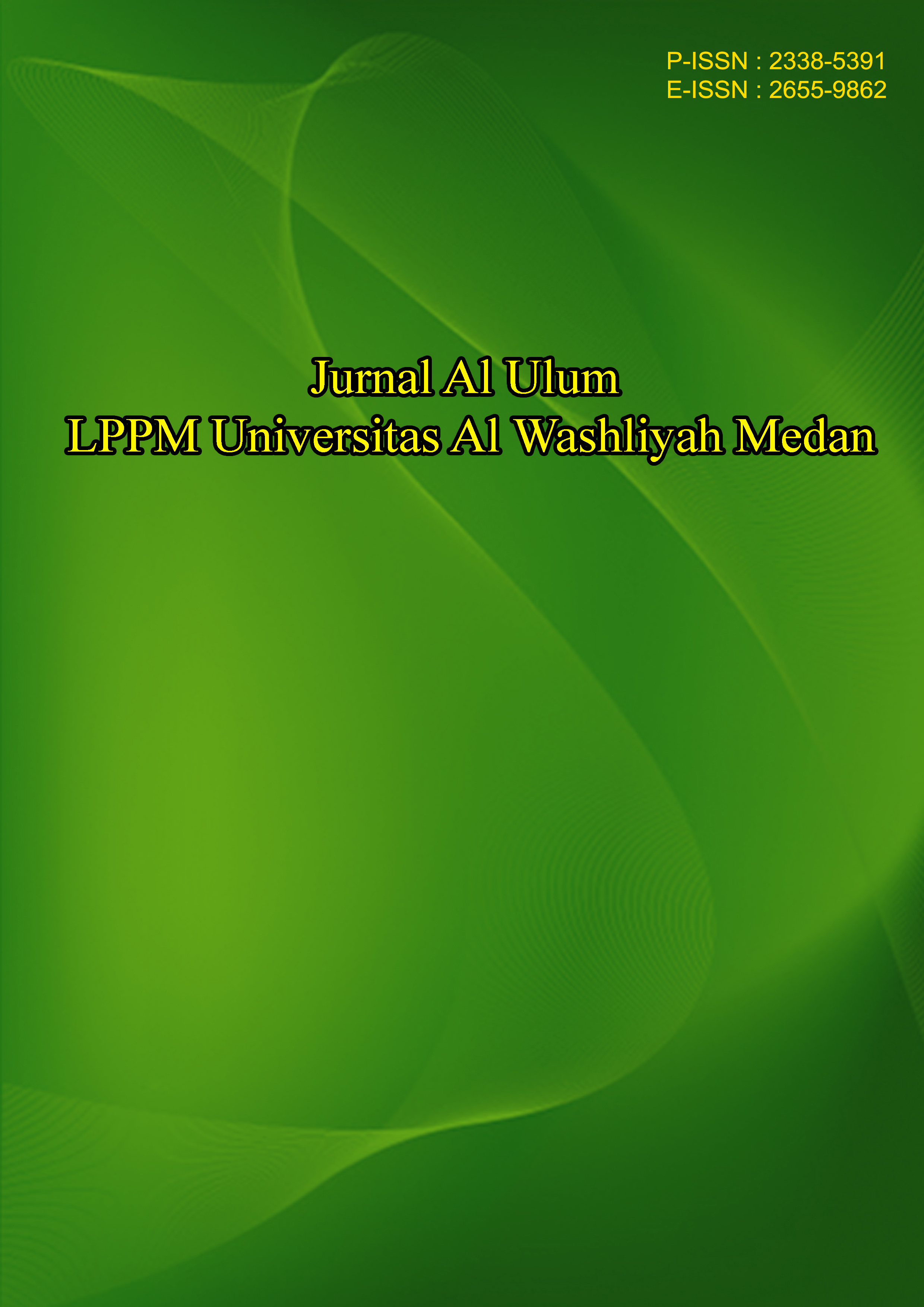 					View Vol. 11 No. 1 (2023): Jurnal Al Ulum: LPPM Universitas Al Washliyah Medan
				
